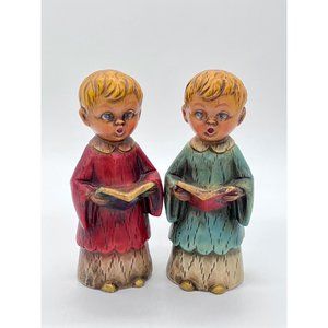 Vintage Hand Painted Choir Boys Figurines 1961
